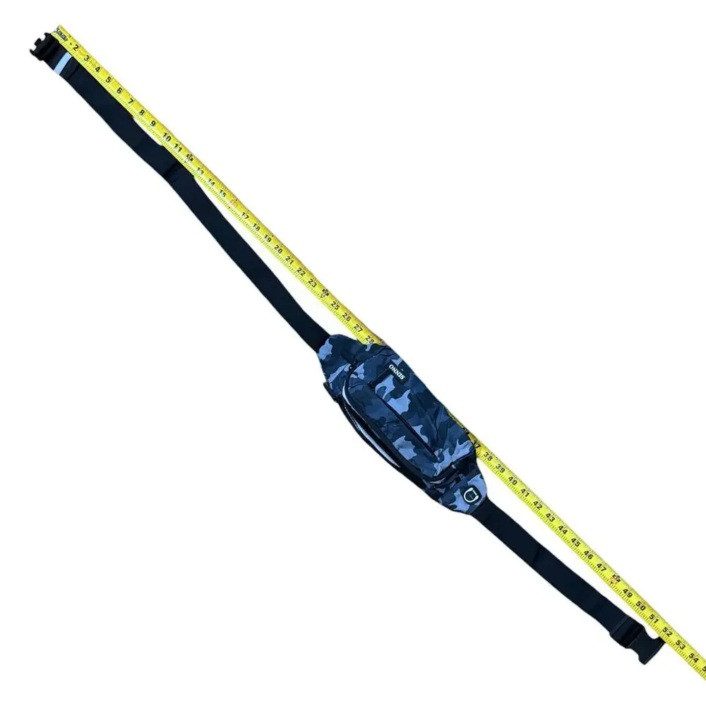SINNO Crossbody Fanny Pack Unisex Navy Camouflage Multi-Pocket